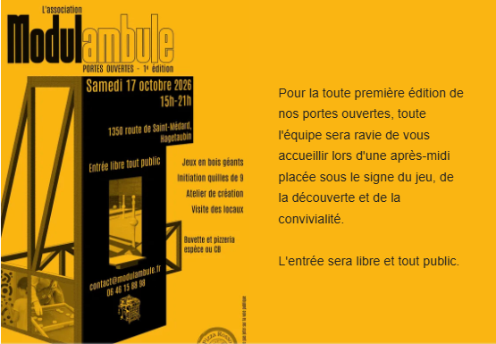 Portes ouvertes de Modulambule !