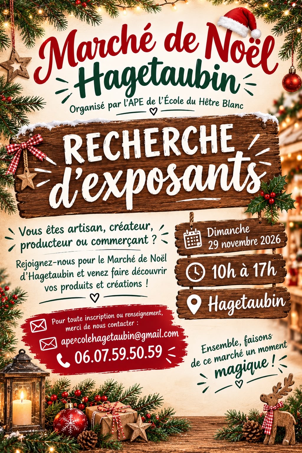 Marché de Noël de l’APE